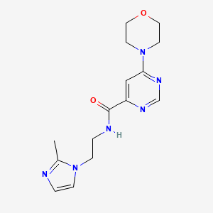N-(2-(2-methyl-1H-imidazol-1-yl)ethyl)-6-morpholinopyrimidine-4-carboxamide