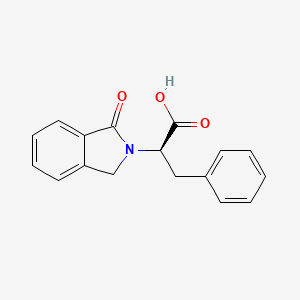 (2R)-2-(3-oxo-1H-isoindol-2-yl)-3-phenylpropanoic acid