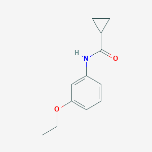 molecular formula C12H15NO2 B265907 N-(3-ethoxyphenyl)cyclopropanecarboxamide 