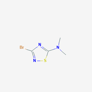 molecular formula C4H6BrN3S B2659070 3-溴-N,N-二甲基-1,2,4-噻二唑-5-胺 CAS No. 1824339-51-6