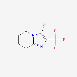 molecular formula C8H8BrF3N2 B2659078 3-溴-2-(三氟甲基)-5,6,7,8-四氢咪唑并[1,2-a]吡啶 CAS No. 2174007-65-7