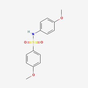 molecular formula C14H15NO4S B2659082 4-methoxy-N-(4-methoxyphenyl)benzenesulfonamide CAS No. 19837-74-2; 52334-79-9