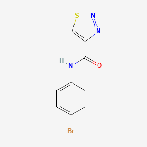 molecular formula C9H6BrN3OS B2659109 N-(4-bromophenyl)-1,2,3-thiadiazole-4-carboxamide CAS No. 478261-69-7