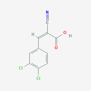 molecular formula C10H5Cl2NO2 B2659112 (2Z)-2-cyano-3-(3,4-dichlorophenyl)acrylic acid CAS No. 103037-72-5