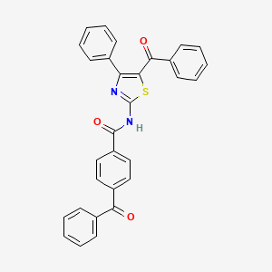 4-benzoyl-N-(5-benzoyl-4-phenyl-1,3-thiazol-2-yl)benzamide
