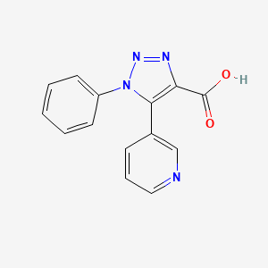 1-phenyl-5-(pyridin-3-yl)-1H-1,2,3-triazole-4-carboxylic acid