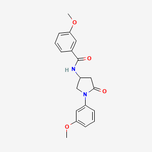 3-methoxy-N-(1-(3-methoxyphenyl)-5-oxopyrrolidin-3-yl)benzamide