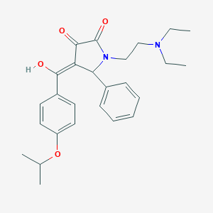 1-[2-(diethylamino)ethyl]-3-hydroxy-4-(4-isopropoxybenzoyl)-5-phenyl-1,5-dihydro-2H-pyrrol-2-one