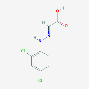 molecular formula C8H6Cl2N2O2 B2659194 (E)-2-(2-(2,4-dichlorophenyl)hydrazono)acetic acid CAS No. 106103-85-9