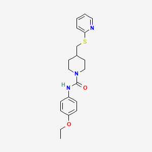 N-(4-ethoxyphenyl)-4-((pyridin-2-ylthio)methyl)piperidine-1-carboxamide