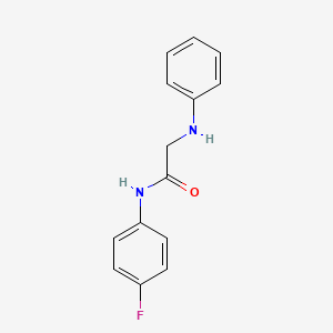 2-anilino-N-(4-fluorophenyl)acetamide