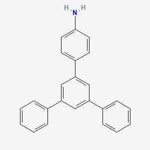 molecular formula C24H19N B2659211 3',5'-Diphenylbiphenyl-4-amine CAS No. 343239-58-7