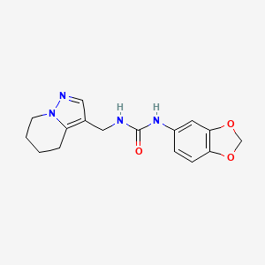 1-(Benzo[d][1,3]dioxol-5-yl)-3-((4,5,6,7-tetrahydropyrazolo[1,5-a]pyridin-3-yl)methyl)urea