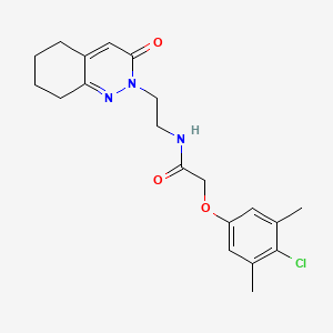 2-(4-chloro-3,5-dimethylphenoxy)-N-(2-(3-oxo-5,6,7,8-tetrahydrocinnolin-2(3H)-yl)ethyl)acetamide