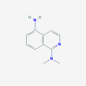molecular formula C11H13N3 B2659231 1,5-异喹啉二胺，N1,N1-二甲基- CAS No. 72678-06-9