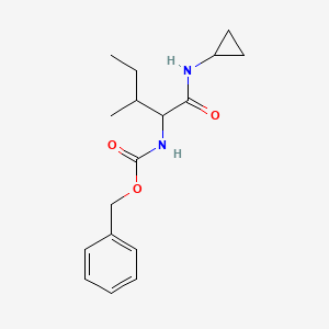 molecular formula C17H24N2O3 B2659236 苄基N-[1-(环丙基氨基羰基)-2-甲基丁基]氨基甲酸酯 CAS No. 1423037-26-6
