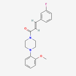 molecular formula C20H21FN2O2 B2659239 (E)-3-(3-氟苯基)-1-(4-(2-甲氧基苯基)哌嗪-1-基)丙-2-烯-1-酮 CAS No. 609792-94-1