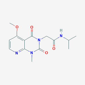 B2659244 N-isopropyl-2-(5-methoxy-1-methyl-2,4-dioxo-1,2-dihydropyrido[2,3-d]pyrimidin-3(4H)-yl)acetamide CAS No. 941898-13-1
