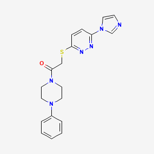 2-((6-(1H-imidazol-1-yl)pyridazin-3-yl)thio)-1-(4-phenylpiperazin-1-yl)ethanone