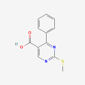 molecular formula C12H10N2O2S B2659271 2-(Methylthio)-4-phenylpyrimidine-5-carboxylic acid CAS No. 149771-15-3