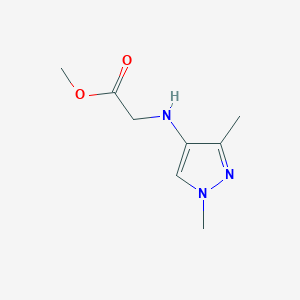molecular formula C8H13N3O2 B2659272 Methyl 2-[(1,3-dimethylpyrazol-4-yl)amino]acetate CAS No. 1603558-47-9