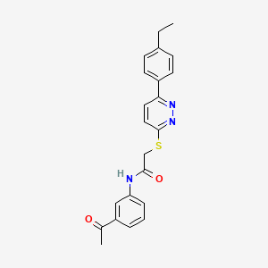 N-(3-acetylphenyl)-2-[6-(4-ethylphenyl)pyridazin-3-yl]sulfanylacetamide