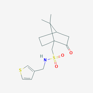 1-(7,7-dimethyl-2-oxobicyclo[2.2.1]heptan-1-yl)-N-(thiophen-3-ylmethyl)methanesulfonamide