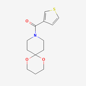 1,5-Dioxa-9-azaspiro[5.5]undecan-9-yl(thiophen-3-yl)methanone