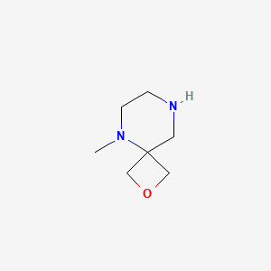 molecular formula C7H14N2O B2659299 5-Methyl-2-oxa-5,8-diazaspiro[3.5]nonane CAS No. 1369103-58-1