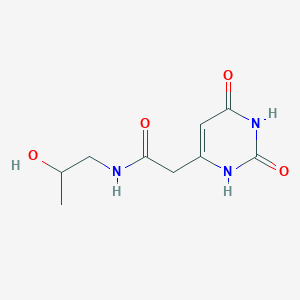2-(2,6-dioxo-1,2,3,6-tetrahydropyrimidin-4-yl)-N-(2-hydroxypropyl)acetamide