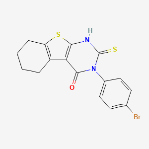 3-(4-bromophenyl)-2-sulfanylidene-5,6,7,8-tetrahydro-1H-[1]benzothiolo[2,3-d]pyrimidin-4-one