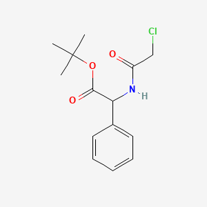 molecular formula C14H18ClNO3 B2659327 Tert-butyl 2-(2-chloroacetamido)-2-phenylacetate CAS No. 1909287-39-3; 1955507-40-0