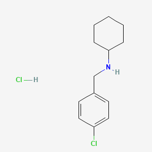 molecular formula C13H19Cl2N B2659336 N-(4-Chlorobenzyl)cyclohexanamine hydrochloride CAS No. 16912-05-3; 46459-32-9