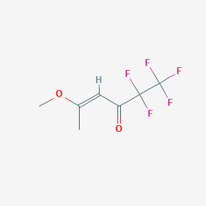 molecular formula C7H7F5O2 B2659350 (E)-1,1,1,2,2-Pentafluoro-5-methoxy-4-hexene-3-one CAS No. 934299-89-5