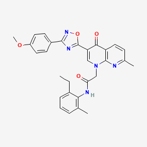 molecular formula C29H27N5O4 B2659352 N-(2-{[2-(dimethylamino)ethyl]thio}pyridin-3-yl)-4-ethylbenzamide CAS No. 1112426-98-8