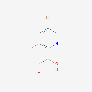 molecular formula C7H6BrF2NO B2659359 1-(5-Bromo-3-fluoropyridin-2-yl)-2-fluoroethanol CAS No. 2357489-05-3