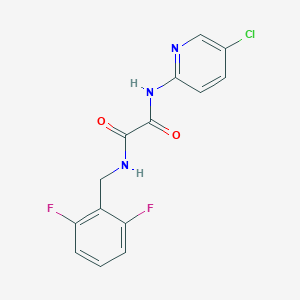 molecular formula C14H10ClF2N3O2 B2659365 N1-(5-chloropyridin-2-yl)-N2-(2,6-difluorobenzyl)oxalamide CAS No. 920162-83-0