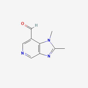 1,2-Dimethylimidazo[4,5-c]pyridine-7-carbaldehyde