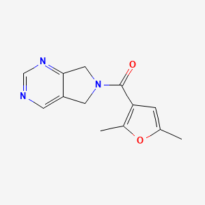 6-(2,5-dimethylfuran-3-carbonyl)-5H,6H,7H-pyrrolo[3,4-d]pyrimidine