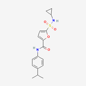 5-(N-cyclopropylsulfamoyl)-N-(4-isopropylphenyl)furan-2-carboxamide