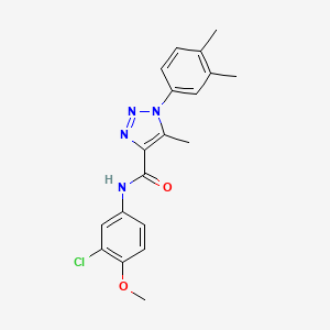 N-(3-chloro-4-methoxyphenyl)-1-(3,4-dimethylphenyl)-5-methyl-1H-1,2,3-triazole-4-carboxamide