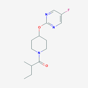 1-[4-(5-Fluoropyrimidin-2-yl)oxypiperidin-1-yl]-2-methylbutan-1-one