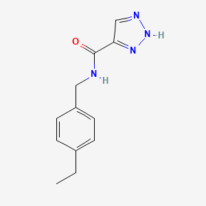 molecular formula C12H14N4O B2659468 N-(4-ethylbenzyl)-1H-1,2,3-triazole-5-carboxamide CAS No. 1787918-05-1