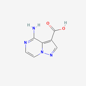 molecular formula C7H6N4O2 B2659473 4-Aminopyrazolo[1,5-a]pyrazine-3-carboxylic acid CAS No. 2287281-27-8