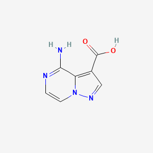 molecular formula C7H6N4O2 B2659473 4-氨基吡唑并[1,5-a]嘧啶-3-羧酸 CAS No. 2287281-27-8