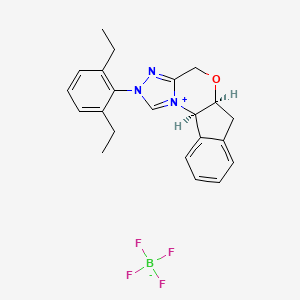 (5aS,10bR)-2-(2,6-Diethylphenyl)-4,5a,6,10b-tetrahydro-2H-indeno[2,1-b][1,2,4]triazolo[4,3-d][1,4]oxazin-11-ium tetrafluoroborate