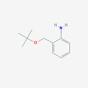 molecular formula C11H17NO B2659485 2-[(Tert-butoxy)methyl]aniline CAS No. 158091-34-0