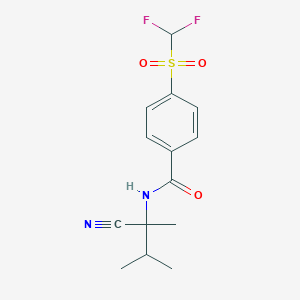 N-(1-cyano-1,2-dimethylpropyl)-4-difluoromethanesulfonylbenzamide