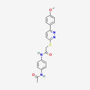 N-(4-acetamidophenyl)-2-((6-(4-methoxyphenyl)pyridazin-3-yl)thio)acetamide