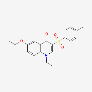molecular formula C20H21NO4S B2659500 6-ethoxy-1-ethyl-3-tosylquinolin-4(1H)-one CAS No. 899214-83-6